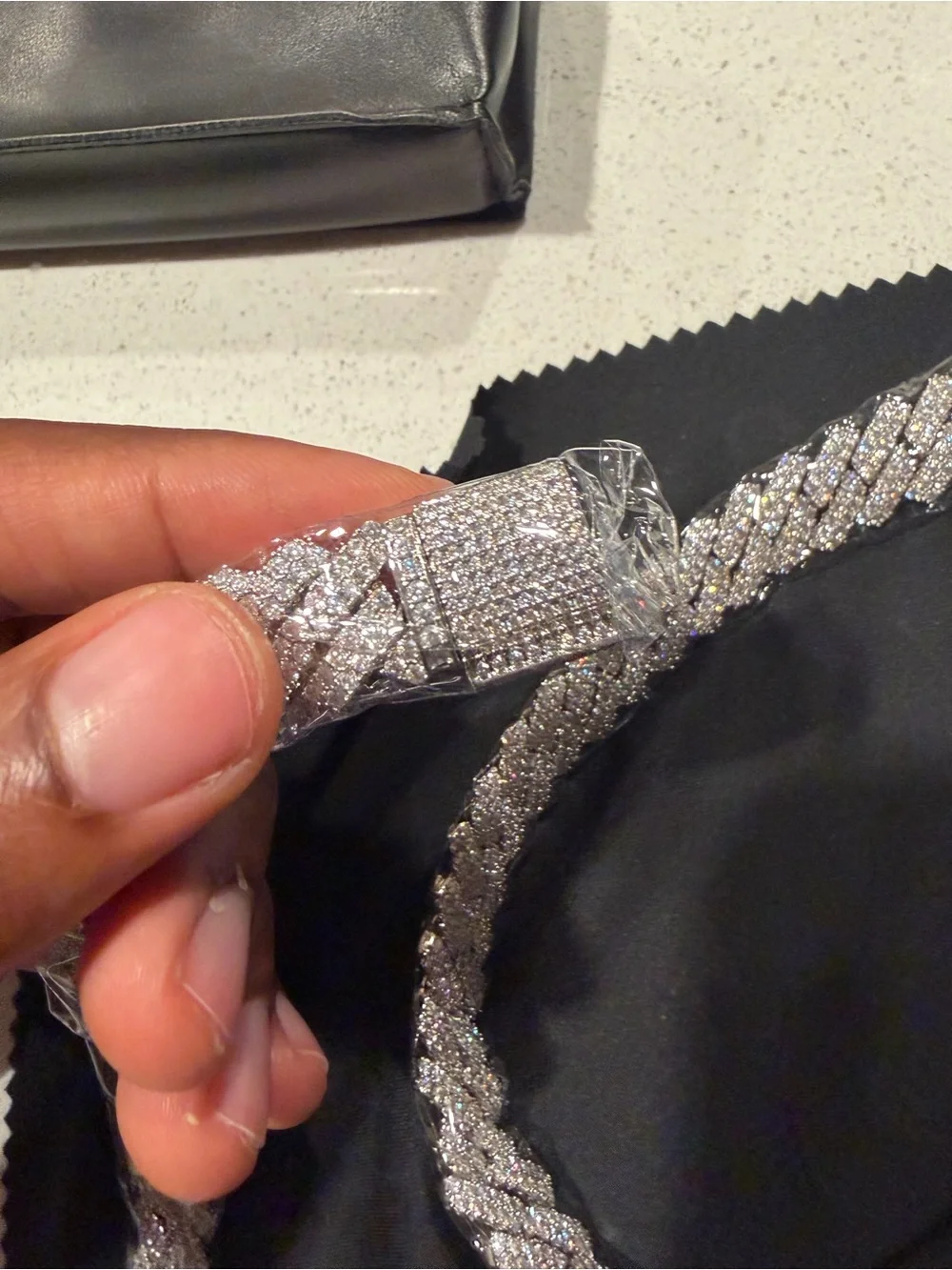 VVS Moissanite Cuban Link Chain 20in